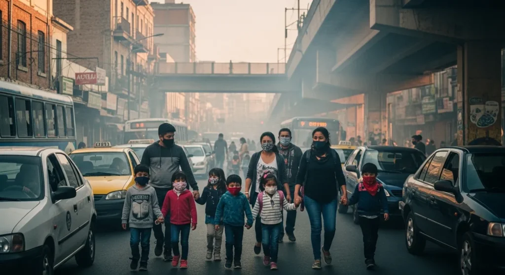 Ciudad con smog